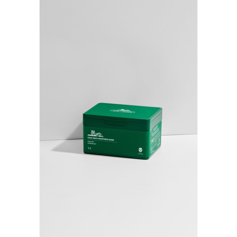 VT Cosmetics Cica Daily Soothing Mask intenzivně hydratační pleťová maska se zklidňujícím účinkem velké balení 30 ks (obrázek 3)