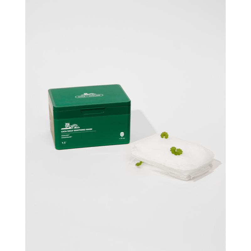 VT Cosmetics Cica Daily Soothing Mask intenzivně hydratační pleťová maska se zklidňujícím účinkem velké balení 30 ks (obrázek 4)