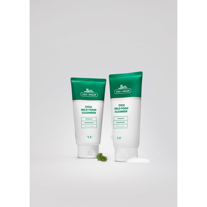 VT Cosmetics Cica Mild Foam Cleanser jemná čisticí pěna se zklidňujícím účinkem 300 ml (obrázek 5)