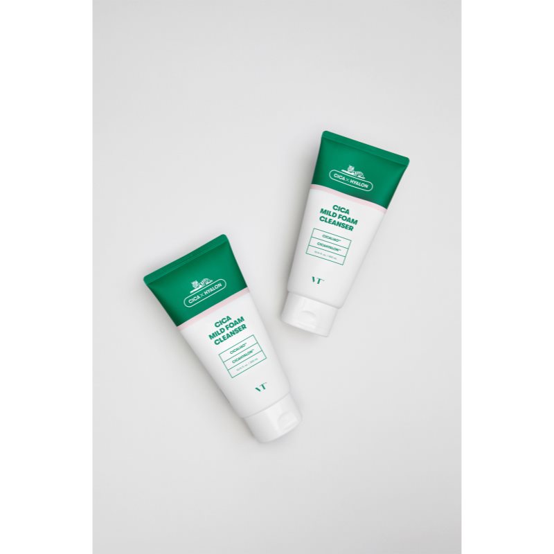 VT Cosmetics Cica Mild Foam Cleanser jemná čisticí pěna se zklidňujícím účinkem 300 ml (obrázek 6)