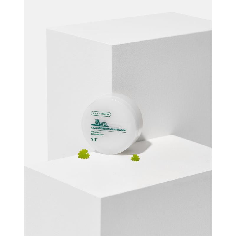 VT Cosmetics Cica No-Sebum Mild Powder Mattierender Puder zum Fixieren mit feuchtigkeitsspendender Wirkung 5 g (Bild 3)