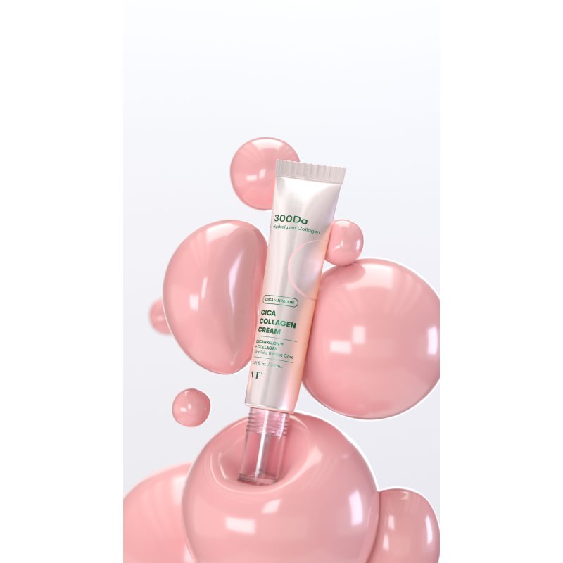 VT Cosmetics Cica Collagen Cream hydratační a zklidňující krém pro zpevnění pleti 30 ml (obrázek 3)