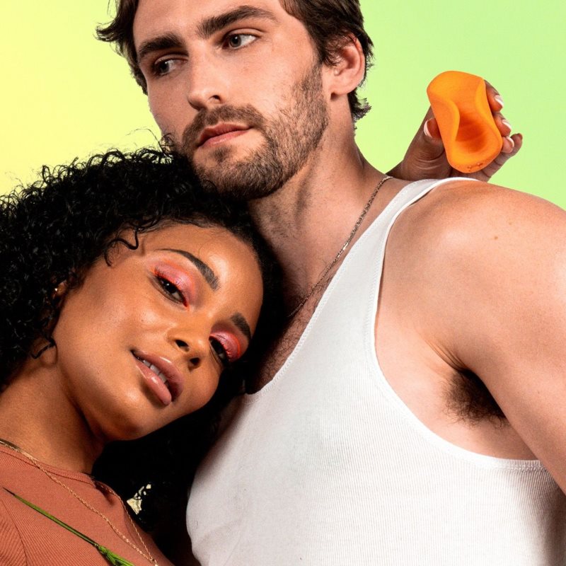 Vush Sol Vibrating Stroker masturbátor vibrační Orange 8.7 cm (obrázek 4)