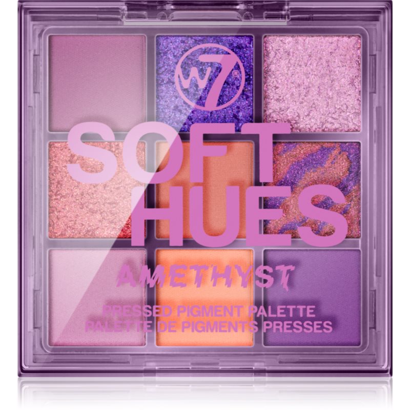 

W7 Cosmetics Soft Hues палітра тіней відтінок Amethyst