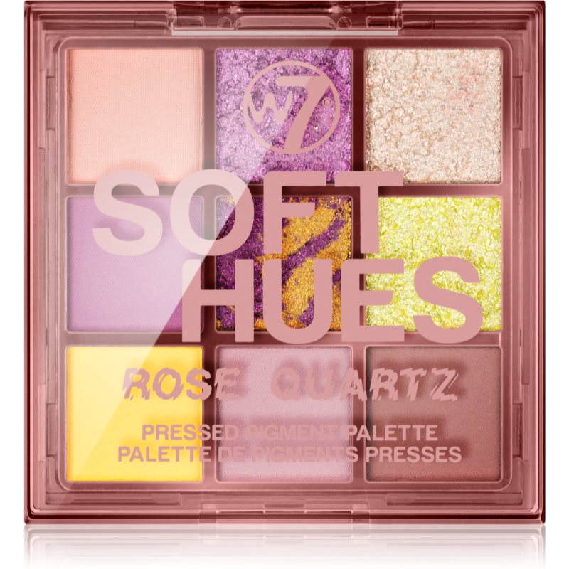 

W7 Cosmetics Soft Hues палітра тіней відтінок Rose Quartz