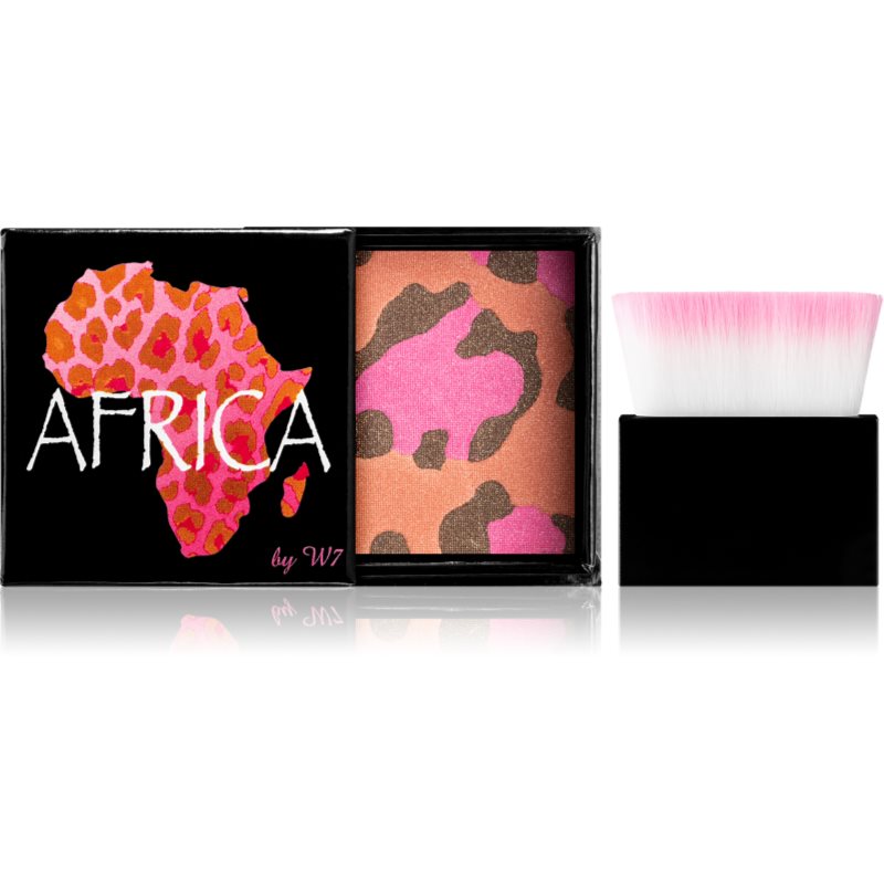 

W7 Cosmetics Africa рум'яна-бронзатор зі щіточкою