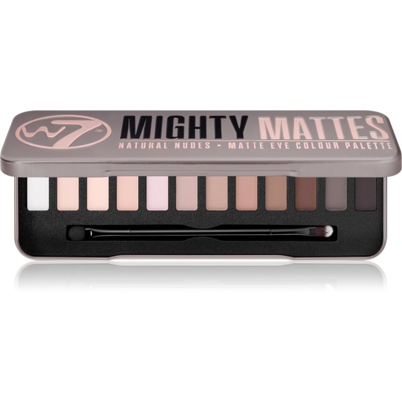 

W7 Cosmetics Mighty Mattes палетка тіней для очей з матуючим ефектом
