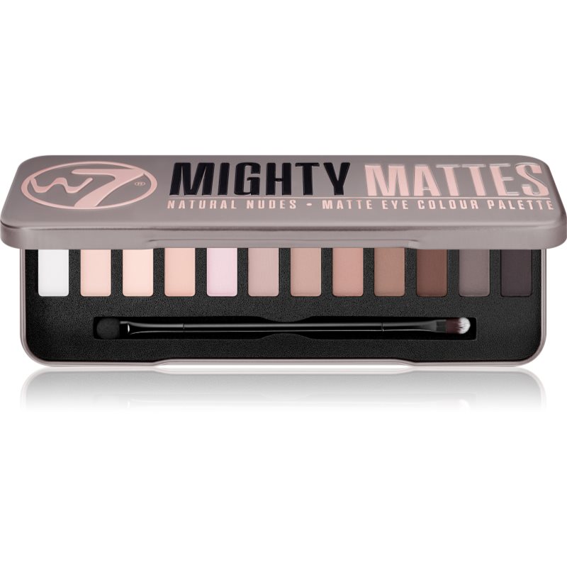 

W7 Cosmetics Mighty Mattes палетка тіней для очей з матуючим ефектом