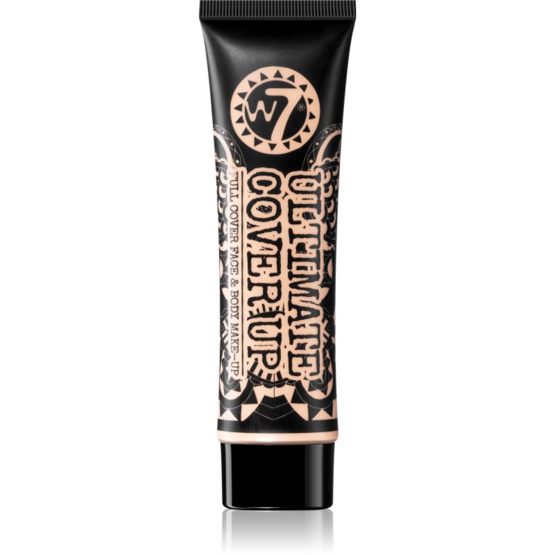 

W7 Cosmetics Ultimate Cover Up тональний крем для повного покриття для обличчя та тіла відтінок 6
