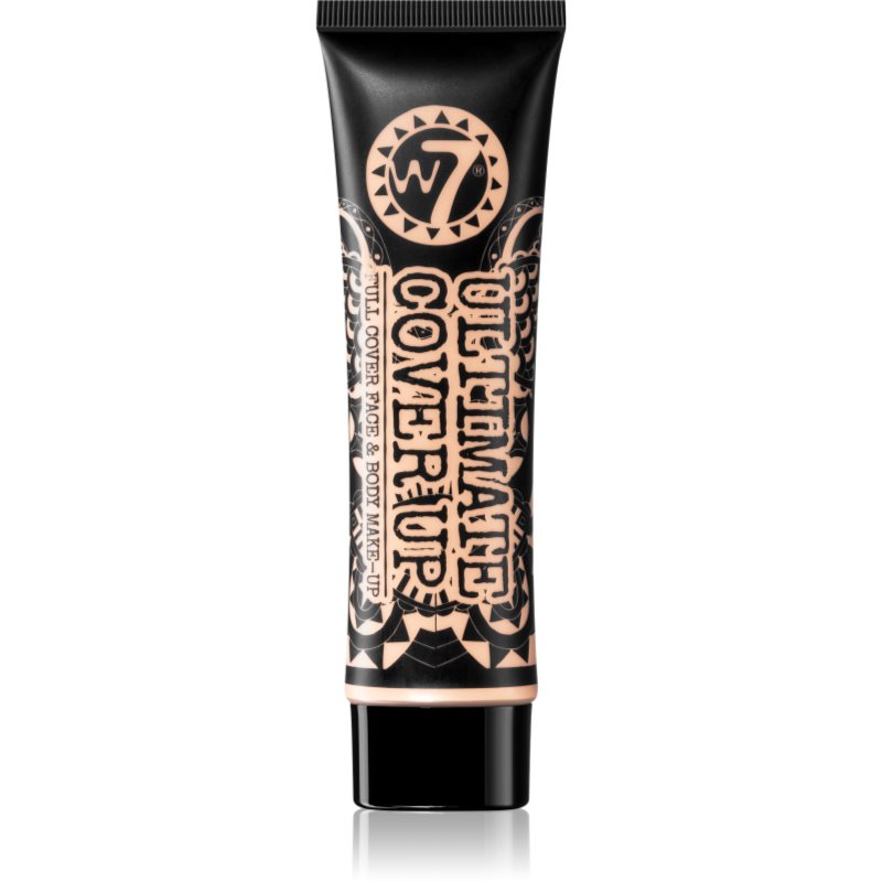 

W7 Cosmetics Ultimate Cover Up тональний крем для повного покриття для обличчя та тіла відтінок 7