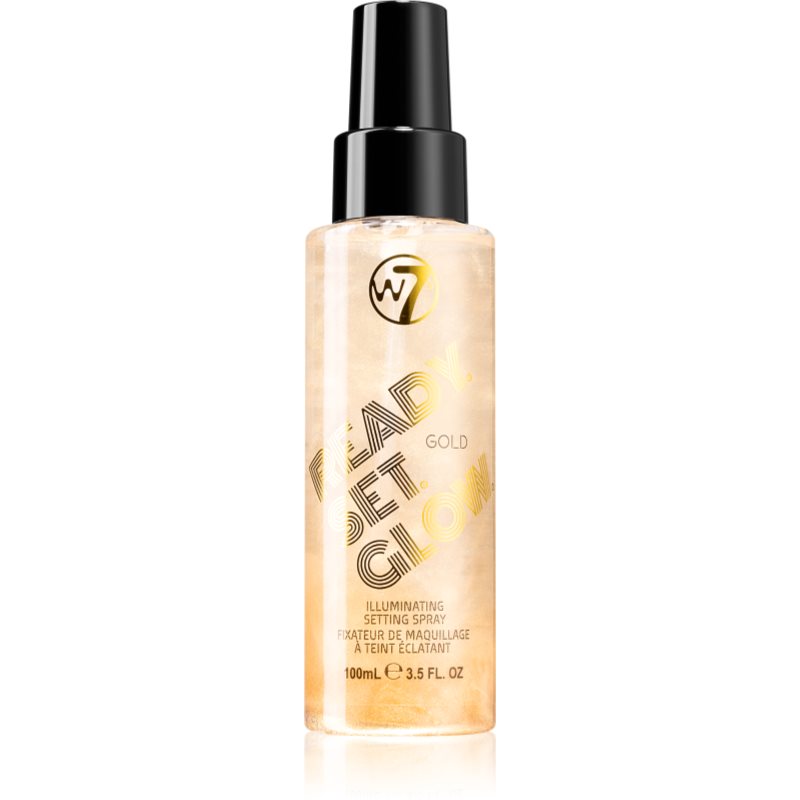 

W7 Cosmetics Ready/Set/Glow освітлюючий фіксуючий спрей відтінок Gold