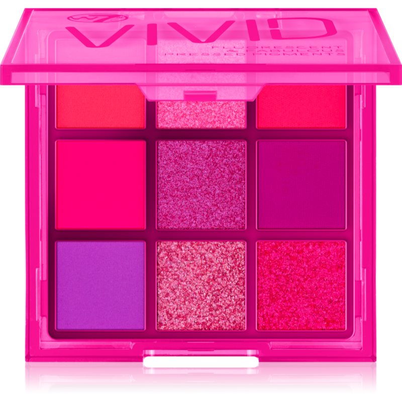 

W7 Cosmetics Vivid палітра тіней відтінок Punchy Pink