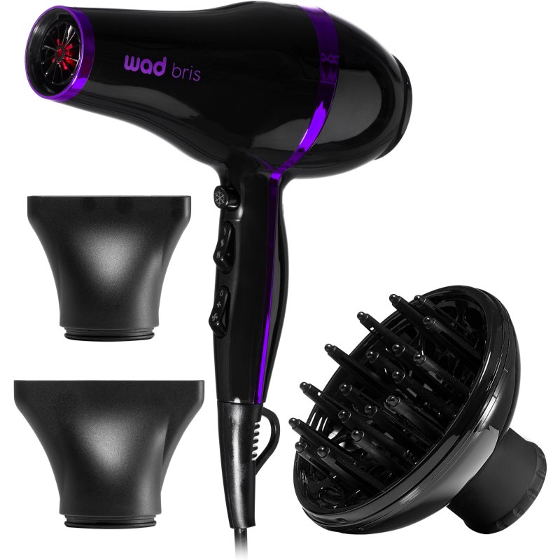 Wad bris hair dryer hajszárító black/purple 1 db