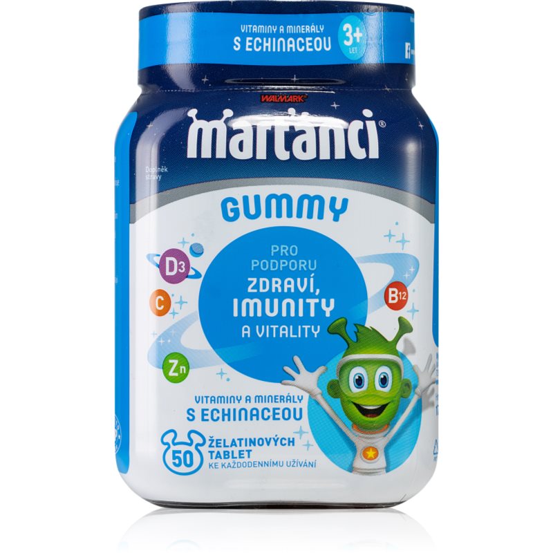 MARŤÁNCI Gummy s Echinaceou multivitamíny so zinkom žuvacie tablety na posilnenie imunity pre deti 50 tbl kúpite na Notino.sk