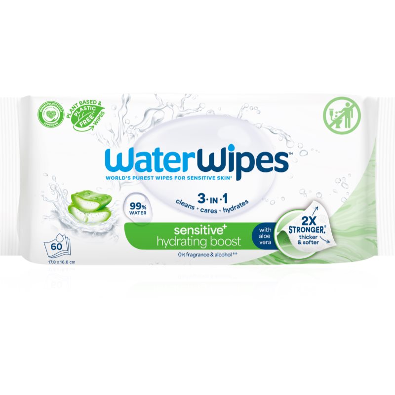 WaterWipes Hydrating Clean erfrischende Feuchttücher 12x60 St.