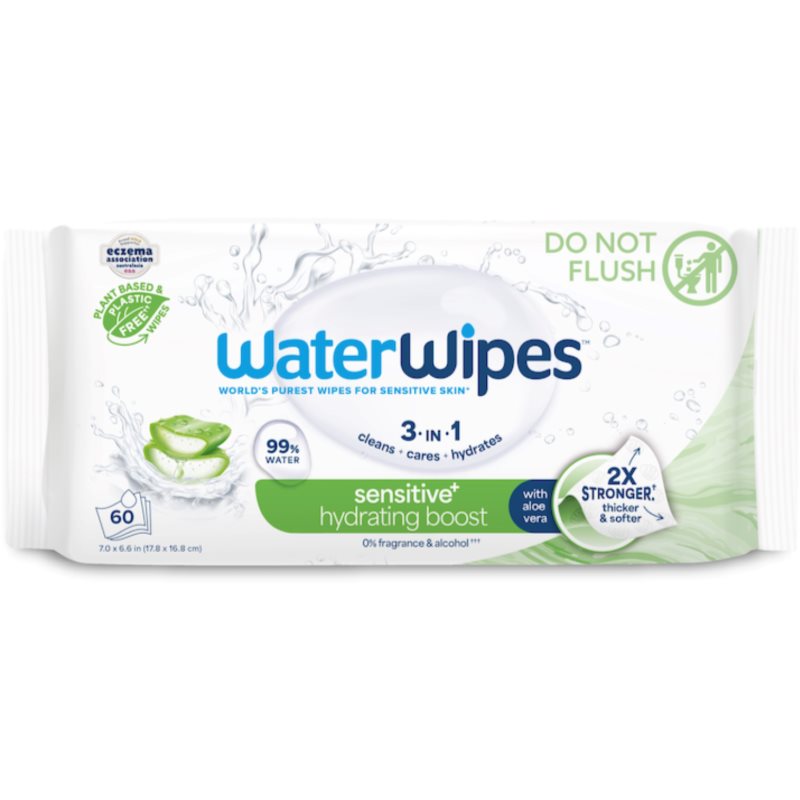 WaterWipes Hydrating Clean erfrischende Feuchttücher 6x60 St.