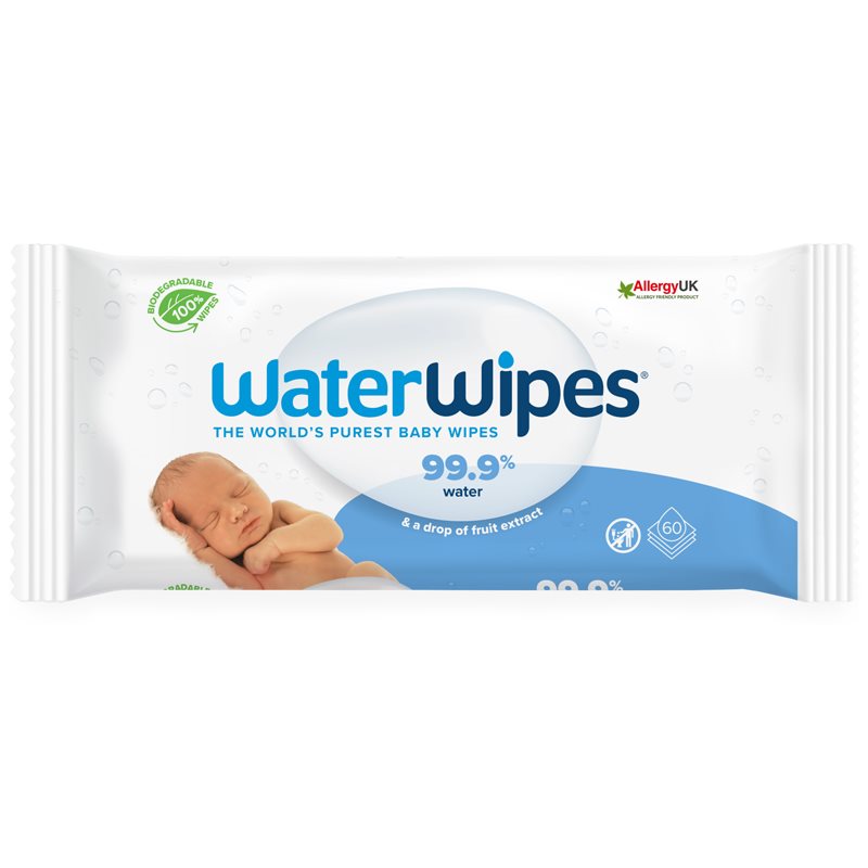 Water Wipes Baby Wipes дитячі вологі серветки 60 кс