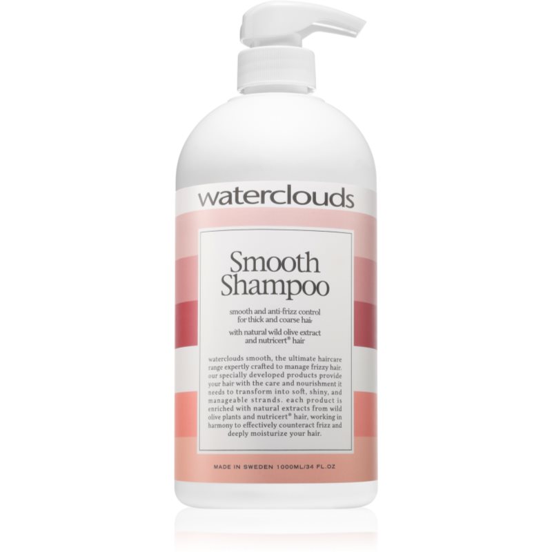 Waterclouds Smooth Shampoo Mjukgörande schampo För ostyrigt och krulligt hår 1000 ml female