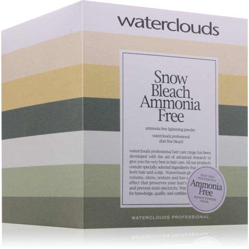 Waterclouds Snow Bleach Ammonia Free zesvětlující pudr na vlasy 500 g