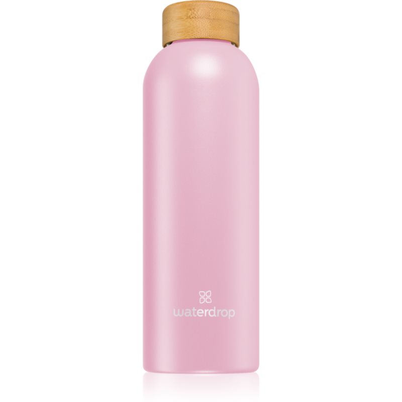 Waterdrop Thermo Steel пляшка для води з неіржавної сталі колір Pastel Pink Matt 600 мл