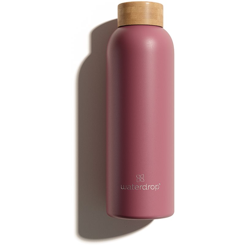 Waterdrop Thermo Steel пляшка для води з неіржавної сталі колір Pink Matt 600 мл