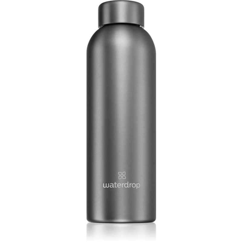 Waterdrop Thermo Steel Metal пляшка для води з неіржавної сталі колір Charcoal 600 мл