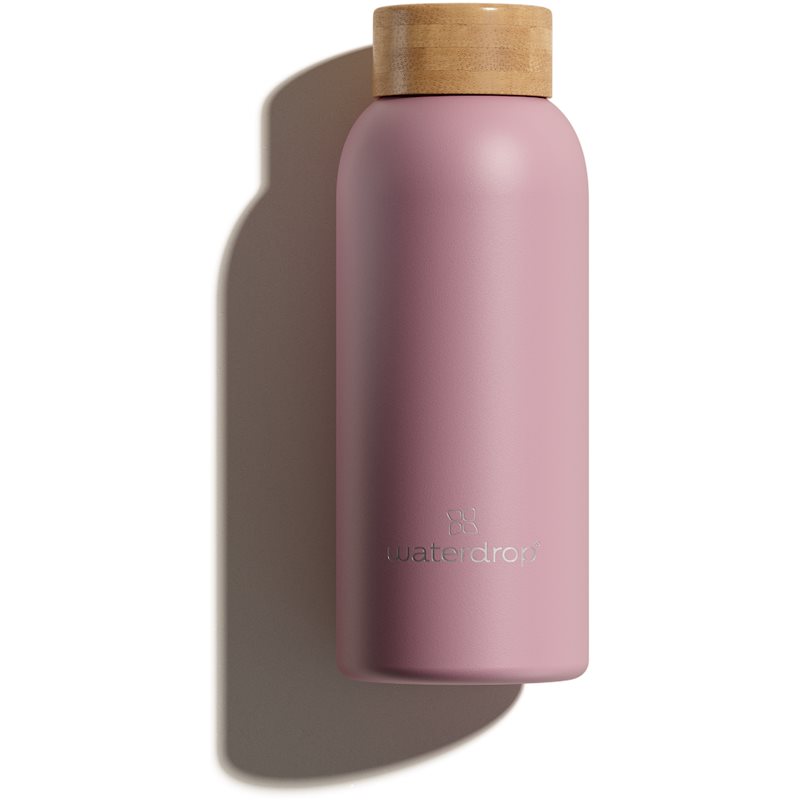 Waterdrop Thermo Steel nerūdijančio plieno butelis vandeniui mažas spalva Pastel Pink Matt 400 ml