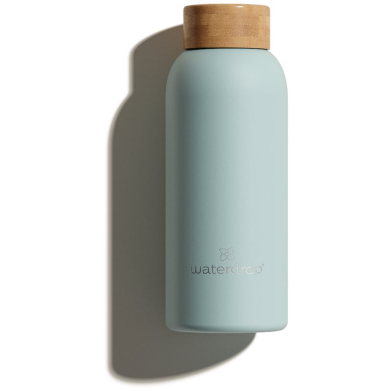 Waterdrop Steel nerūdijančio plieno butelis vandeniui mažas spalva Pastel Turquoise Matt 400 ml