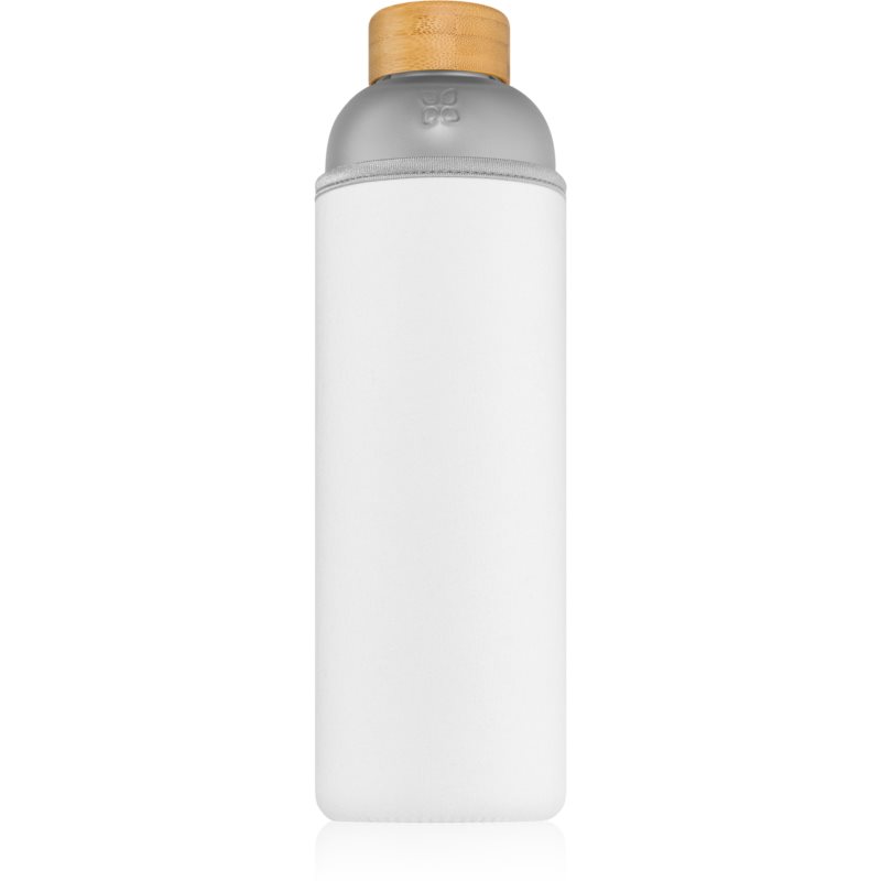 Waterdrop Glass Frosted Glass Water Bottle Colour White 1000 Ml