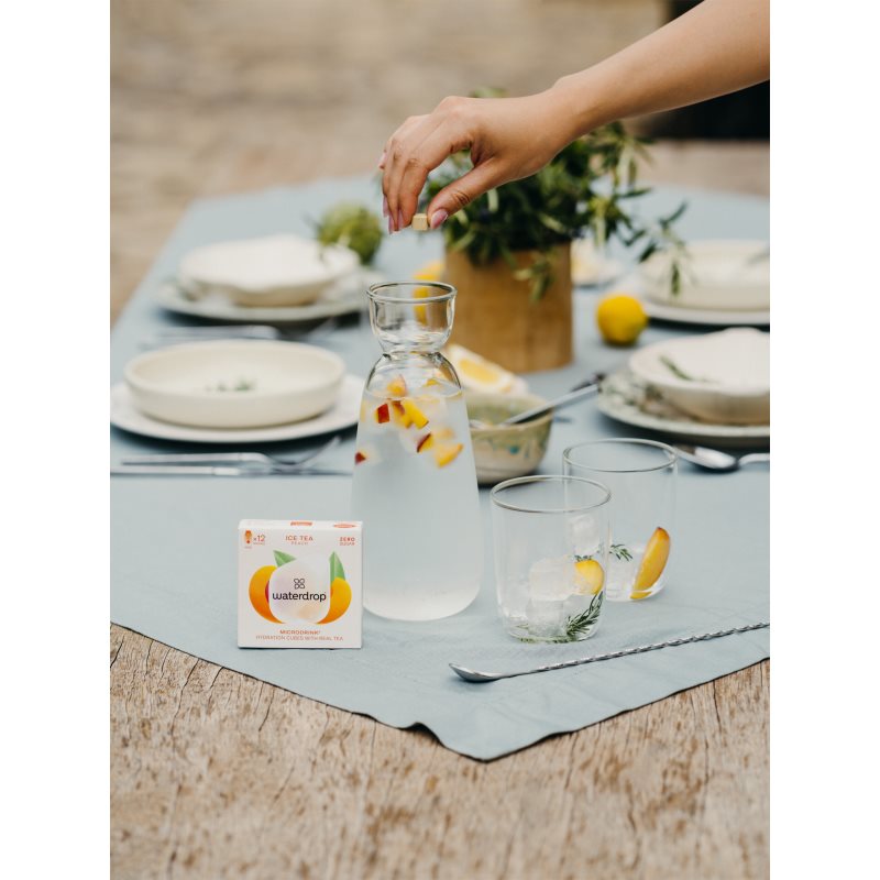 Waterdrop Microdrink Ice Tea nápoj s vitamínem C a B3 příchuť Peach 12 ks (obrázek 3)
