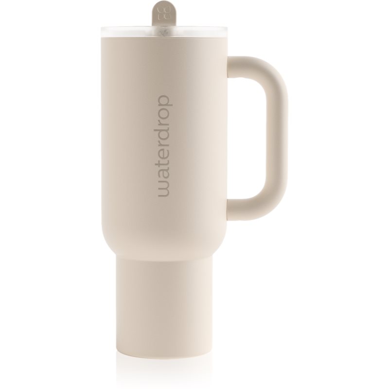 Waterdrop Explorer Tumbler nerezový tumbler s brčkem White 1100 ml