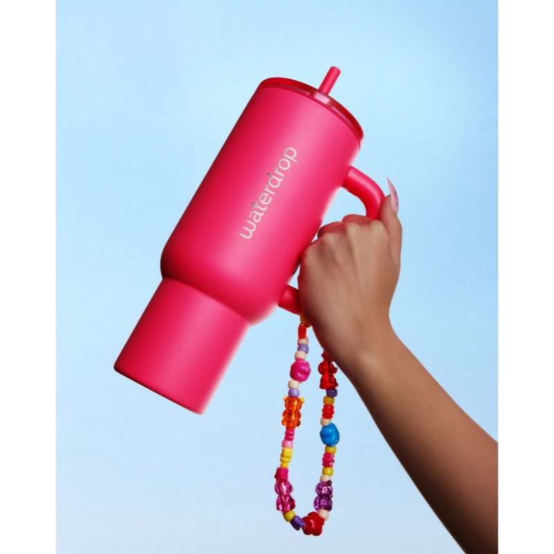 Waterdrop Explorer Tumbler nerezový tumbler s brčkem (limitovaná edice) Neon Pink 1100 ml (obrázek 4)