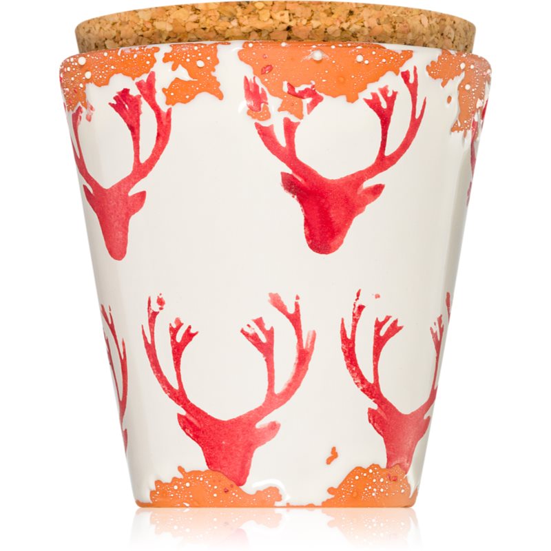Wax Design Deer Red Scented Candle 8 Cm