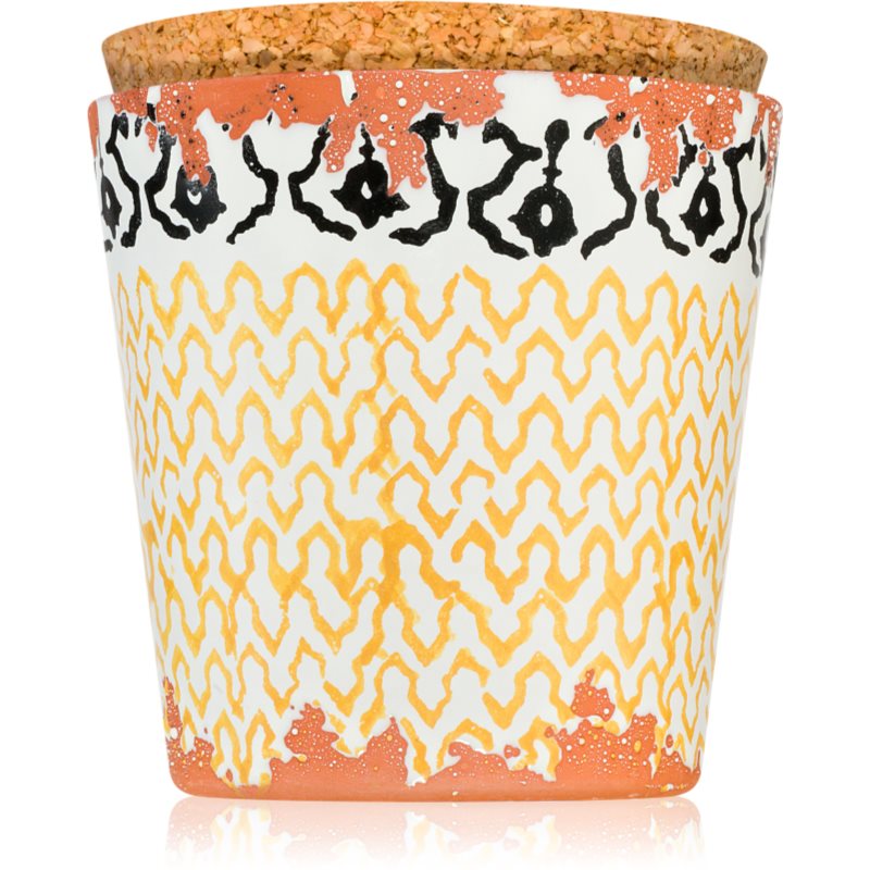 Wax Design Ethnic Amber Scented Candle 10 Cm