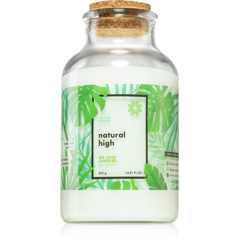 We Love Candles Go Green Natural High scented candle 420 g
