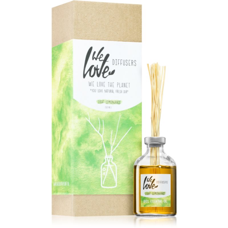 We Love The Planet You Love Natural Fresh Air Light Lemongrass Aroma Diffuser With Refill 50 Ml