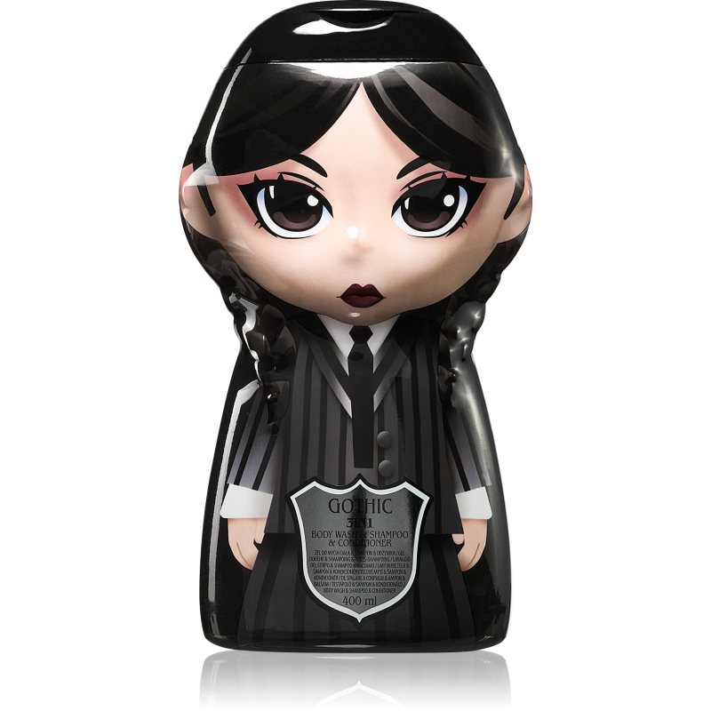Wednesday Gothic Cursed 3-in-1 shampoo, conditioner and shower gel for children Blackberry 400 ml