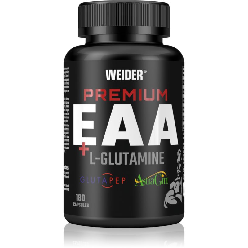 Weider Premium EAA + L-Glutamine komplex aminokyselin pro podporu tvorby svalové hmoty 180 cps
