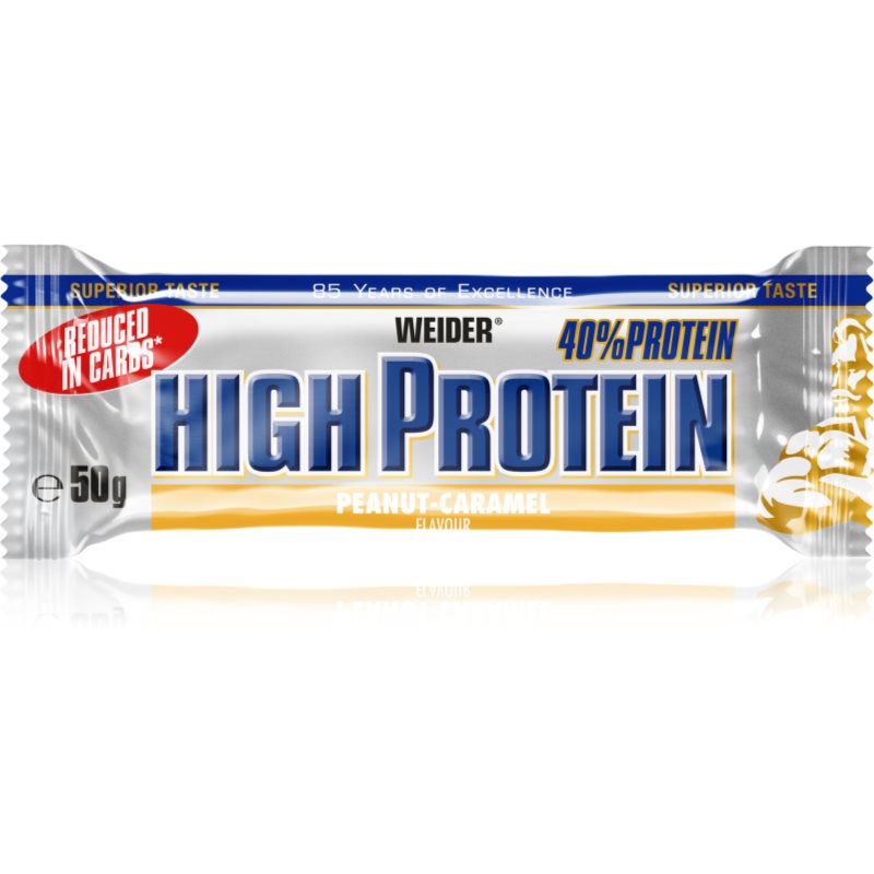 WEIDER Low Carb High Protein peanut-caramel tyčinka 50 g