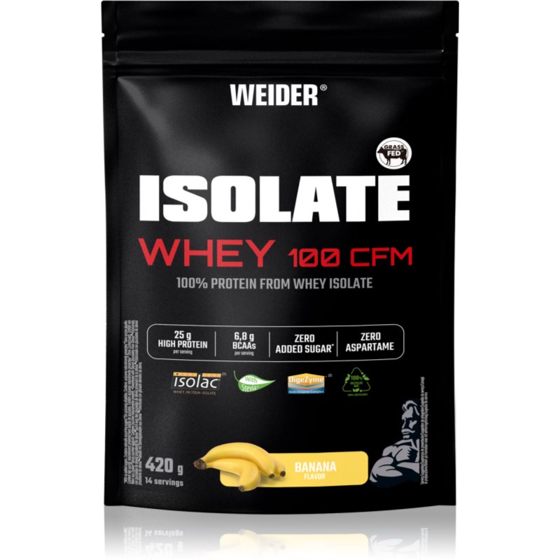 Weider Isolate Whey 100 CFM syrovátkový izolát příchuť Banana 420 g