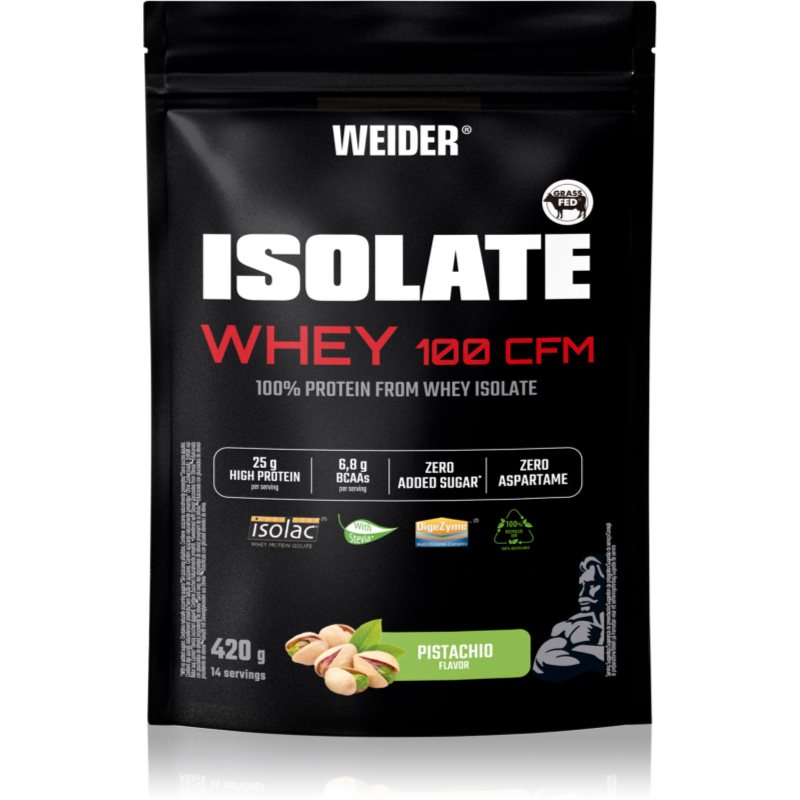Weider Isolate Whey 100 CFM syrovátkový izolát příchuť Pistachio 420 g