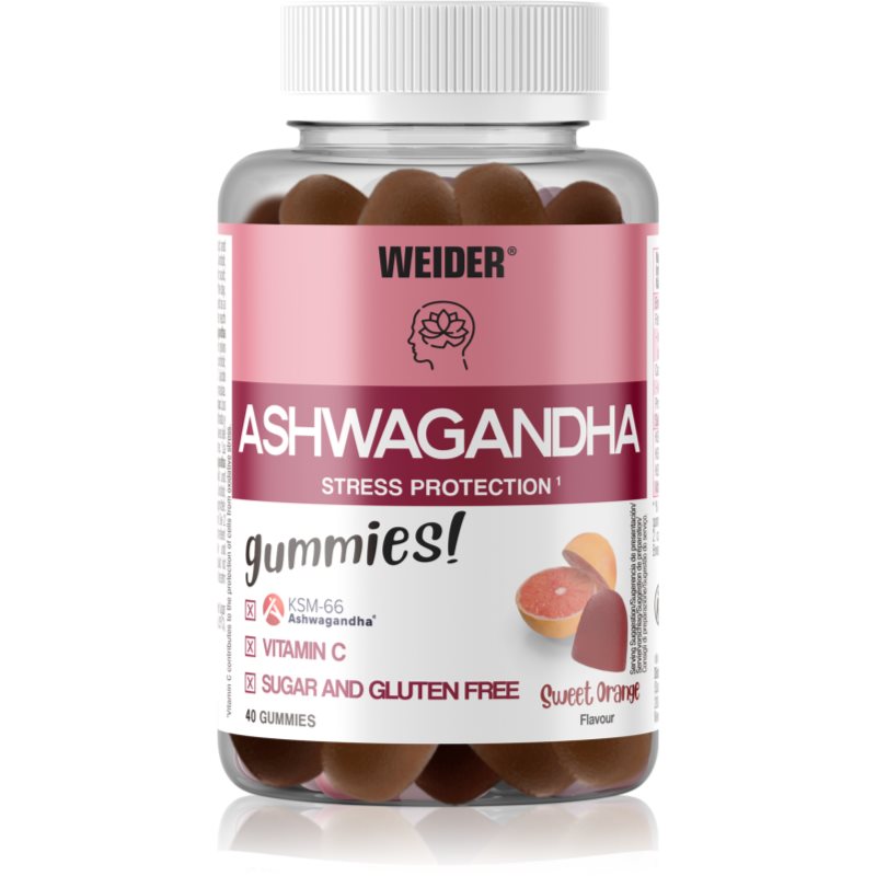 Weider Ashwagandha Gummies želatinové bonbony pro vaši pohodu příchuť Sweet Orange 40 ks koupíte na Notino.cz
