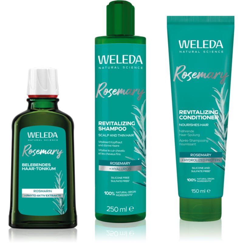 Weleda Rosemary set para el crecimiento y fortalecimiento del cabello desde las raíces