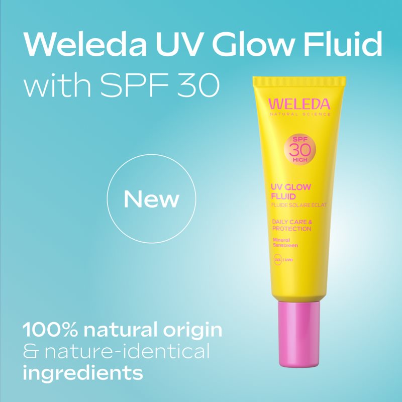 Weleda UV Glow Fluid pleťový fluid pro rozjasnění pleti SPF 30 30 ml (obrázek 6)