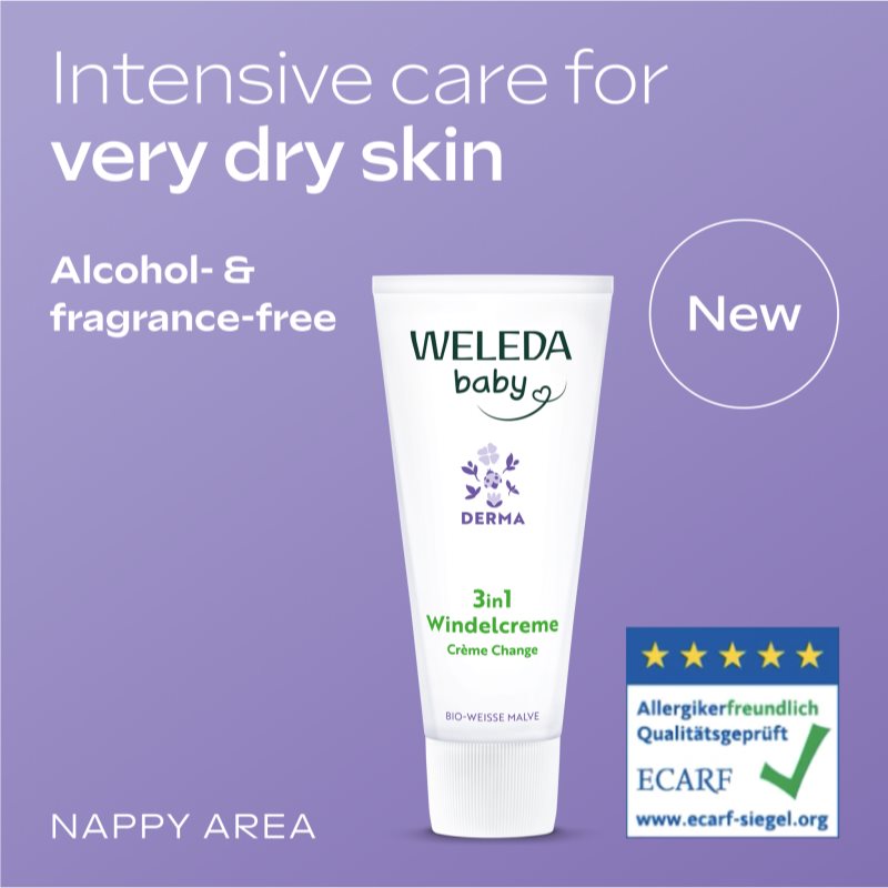 Weleda Baby Derma zklidňující krém pro dětskou pokožku 50 ml (obrázek 7)
