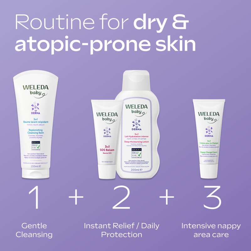 Weleda Baby Derma zklidňující krém pro dětskou pokožku 50 ml (obrázek 8)