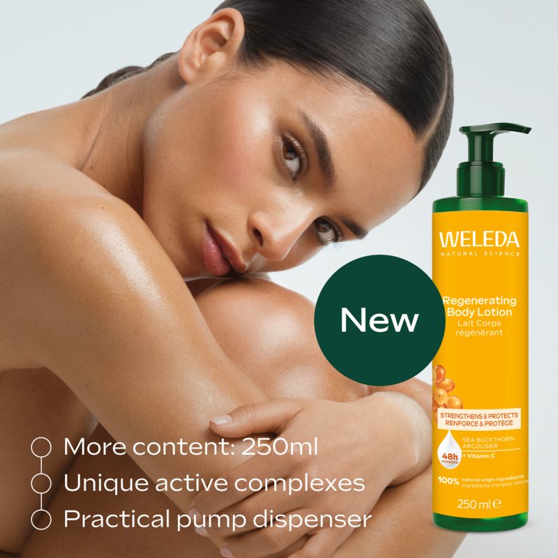 Weleda Regenerating regenerační tělové mléko s rakytníkem 250 ml (obrázek 5)