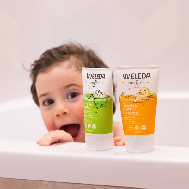 Thumbnail - Weleda Kids Spritzige Limette Duschcreme und -shampoo für Kinder 2 in 1 150 ml