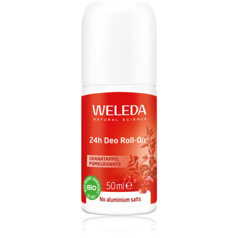 Weleda Pomegranate desodorante roll-on sin sales de aluminio 24h 50 ml