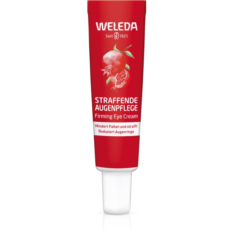 Weleda Pomegranate поживний крем для шкіри навколо очей для зменшення зморшок з пептидами маки 12 мл
